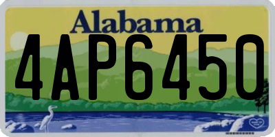 AL license plate 4AP6450