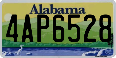 AL license plate 4AP6528