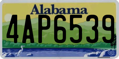 AL license plate 4AP6539