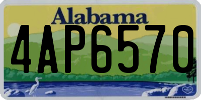 AL license plate 4AP6570