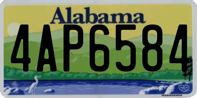 AL license plate 4AP6584