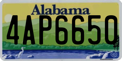AL license plate 4AP6650