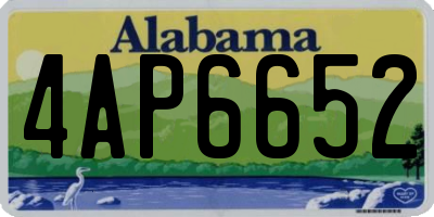 AL license plate 4AP6652