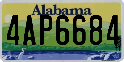 AL license plate 4AP6684