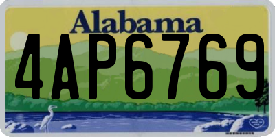 AL license plate 4AP6769