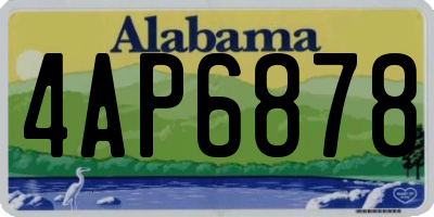 AL license plate 4AP6878