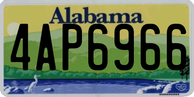 AL license plate 4AP6966