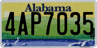 AL license plate 4AP7035