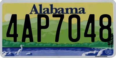 AL license plate 4AP7048