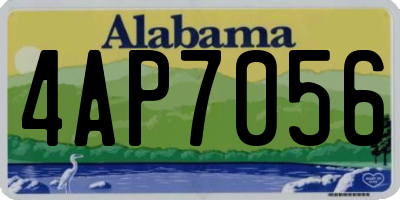 AL license plate 4AP7056