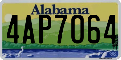 AL license plate 4AP7064