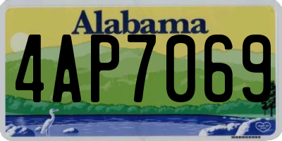 AL license plate 4AP7069