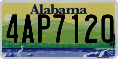 AL license plate 4AP7120