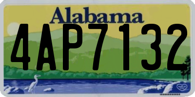 AL license plate 4AP7132