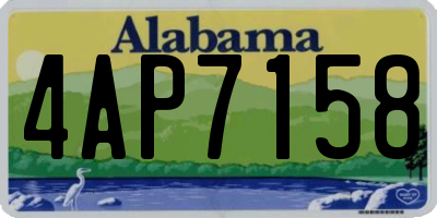 AL license plate 4AP7158