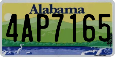 AL license plate 4AP7165
