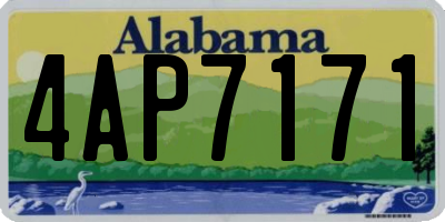 AL license plate 4AP7171