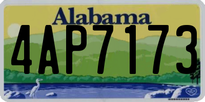AL license plate 4AP7173