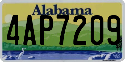 AL license plate 4AP7209