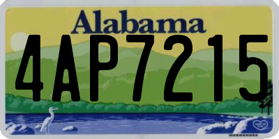AL license plate 4AP7215