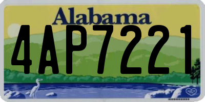 AL license plate 4AP7221