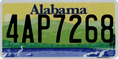 AL license plate 4AP7268