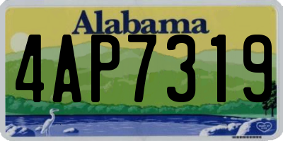 AL license plate 4AP7319