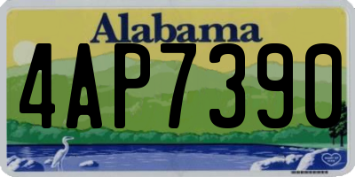 AL license plate 4AP7390