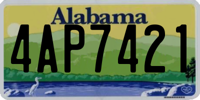 AL license plate 4AP7421