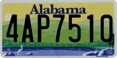 AL license plate 4AP7510