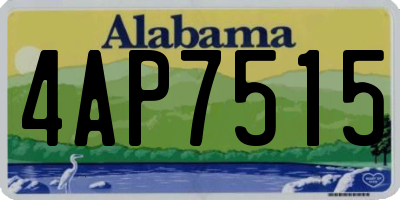 AL license plate 4AP7515
