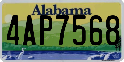 AL license plate 4AP7568