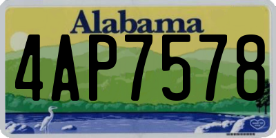 AL license plate 4AP7578