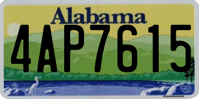 AL license plate 4AP7615