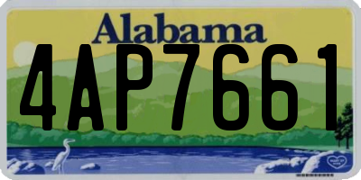 AL license plate 4AP7661