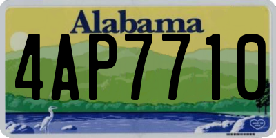 AL license plate 4AP7710