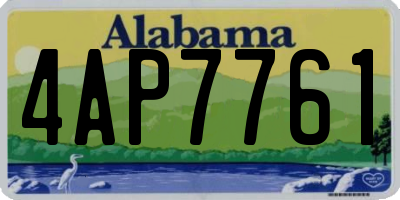 AL license plate 4AP7761