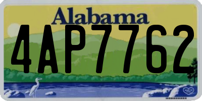 AL license plate 4AP7762