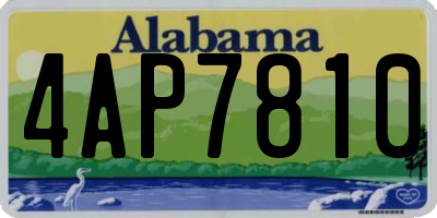 AL license plate 4AP7810