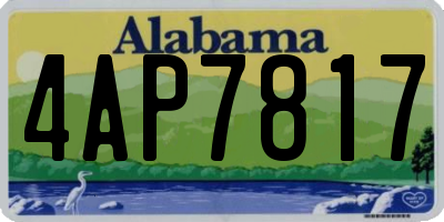 AL license plate 4AP7817