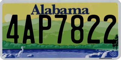 AL license plate 4AP7822