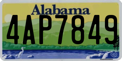 AL license plate 4AP7849