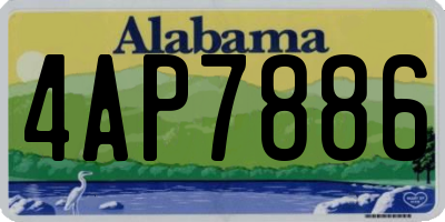 AL license plate 4AP7886