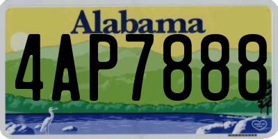 AL license plate 4AP7888
