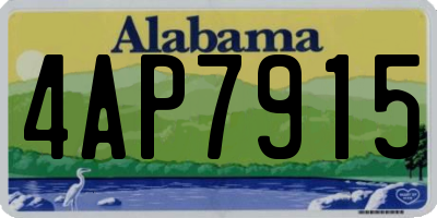 AL license plate 4AP7915