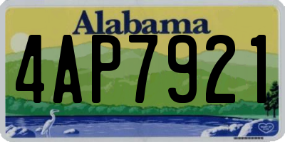 AL license plate 4AP7921