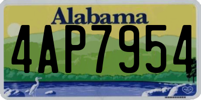 AL license plate 4AP7954