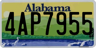 AL license plate 4AP7955