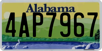 AL license plate 4AP7967