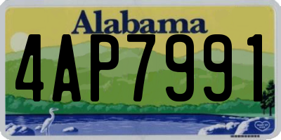 AL license plate 4AP7991